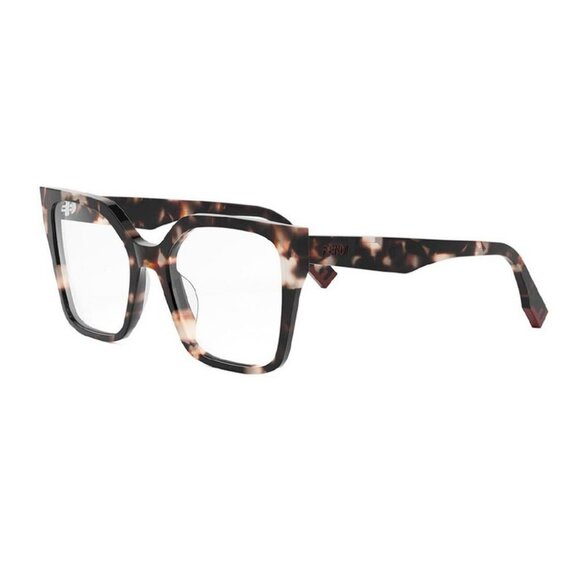 NWT FENDI EYEGLASSES WOMEN SQUARE HAVANA EYEWEAR - Picture 1 of 3